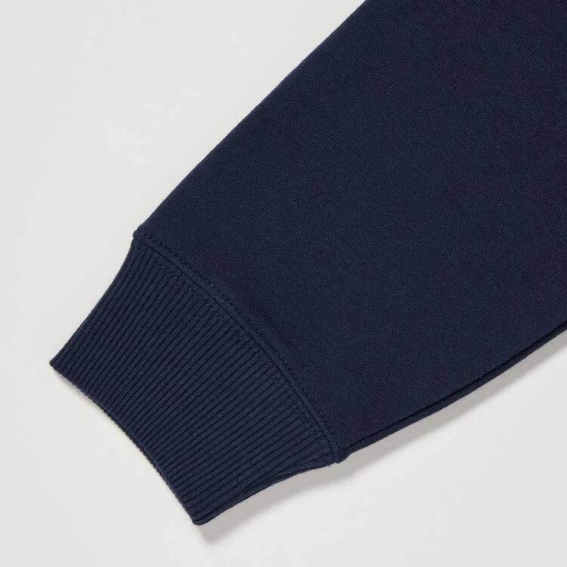 Uniqlo Ultra Stretch Felpe Ragazza Blu Marino | QVRSYL031