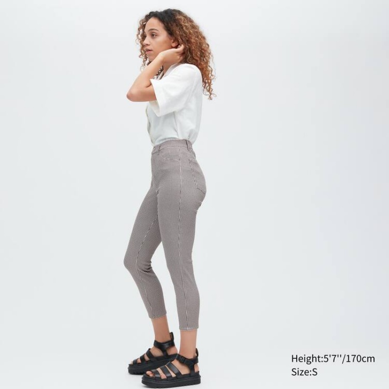 Uniqlo Ultra Stretch High Rise Cropped Leggings Nere | TIMAKU618