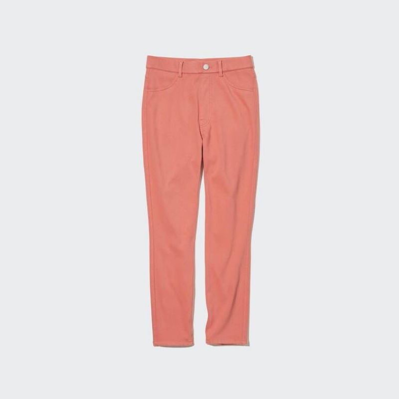 Uniqlo Ultra Stretch High Rise Cropped Leggings Rosa | UBNXZM769