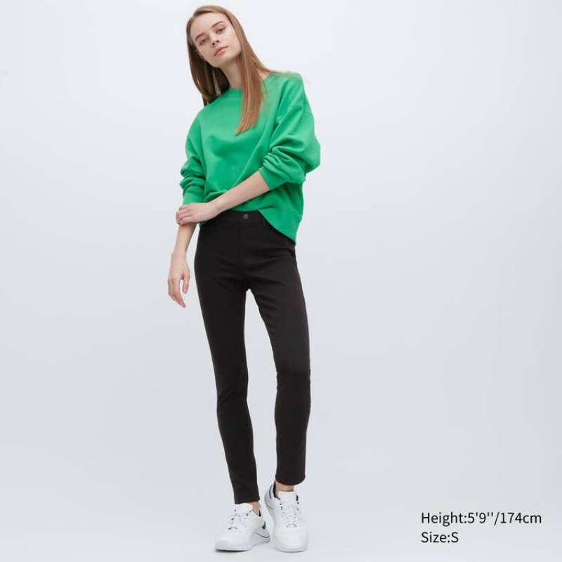 Uniqlo Ultra Stretch (Long) Leggings Nere | GCMIWN891