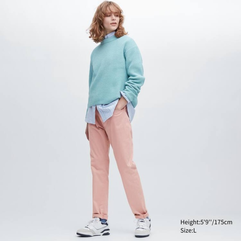 Uniqlo Ultra Stretch Magro Fit Colour Jeans Rosa | SAZDOT914