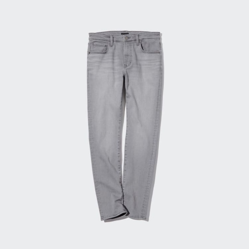 Uniqlo Ultra Stretch Magro Fit Jeans Grigie | HIRQFL805