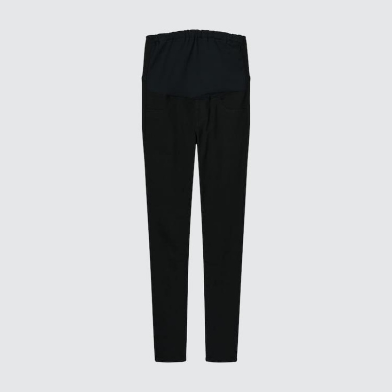 Uniqlo Ultra Stretch Maternity Pantaloni Nere | MKQPTJ698