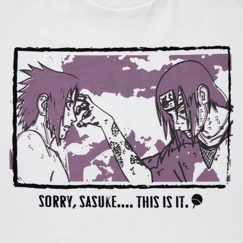 Uniqlo Ut Archive Naruto Grafica Magliette Bianche | MCGAIR962