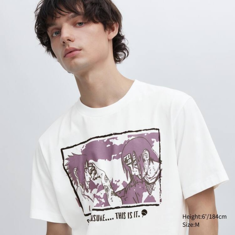 Uniqlo Ut Archive Naruto Grafica Magliette Bianche | MCGAIR962