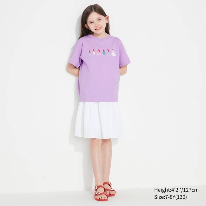 Uniqlo Utgp X Mfa Ut Grafica Magliette Ragazza Viola | ZUXMYG927