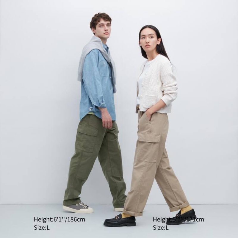 Uniqlo Utility Cargo Pantaloni Beige | SYPGBR147