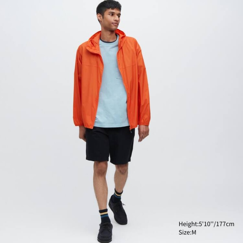 Uniqlo Uv Protection 3d Cut Pocketable Parka Arancioni | MFZEKO207