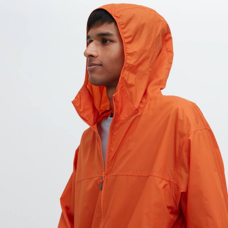 Uniqlo Uv Protection 3d Cut Pocketable Parka Arancioni | MFZEKO207