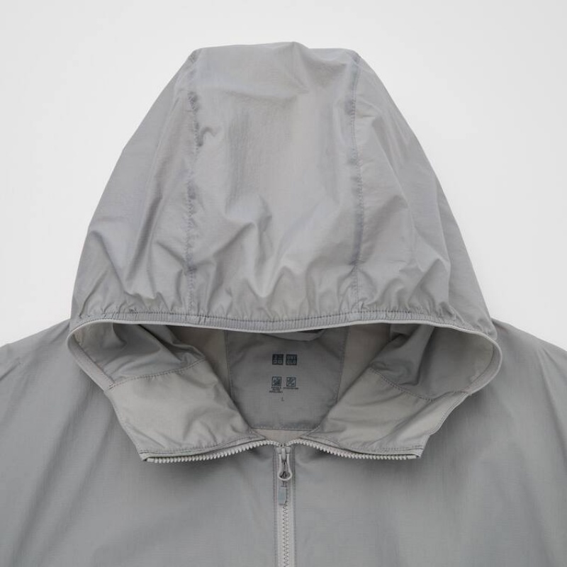 Uniqlo Uv Protection Pocketable Parka Grigie | WNPFMJ280